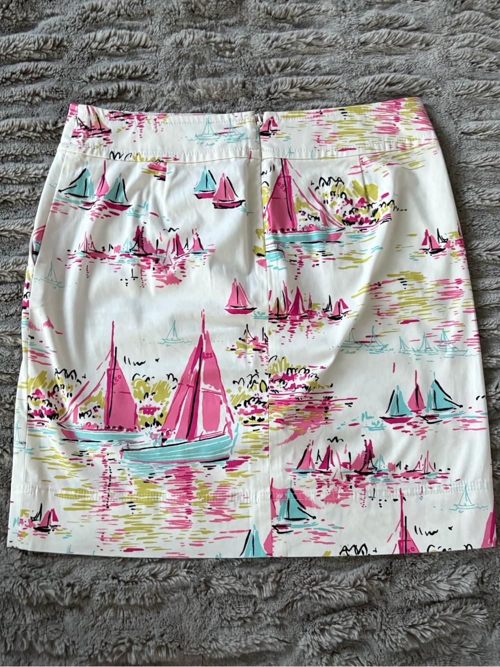 Talbots White Printed Skirt - Picture 3 of 4